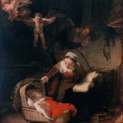The Holy Family with Angels